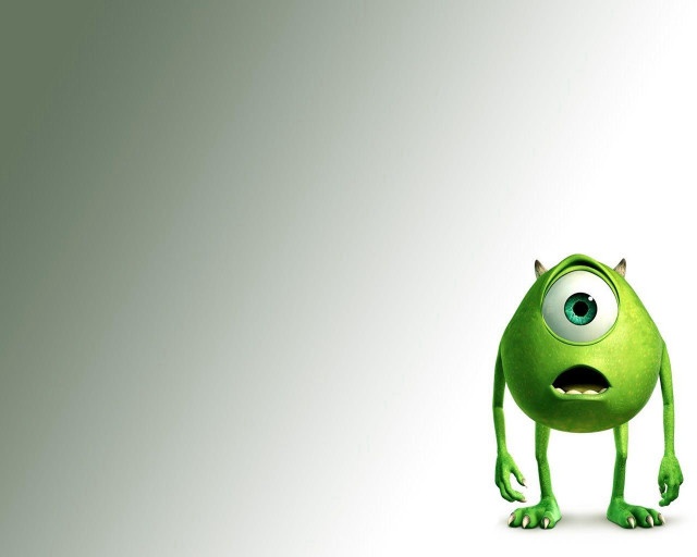 Green monster big eyes nose free wallpaper for desktop - medium preview image