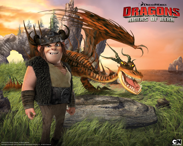 Cartoon character dragon head costume free wallpaper for desktop - medium preview image