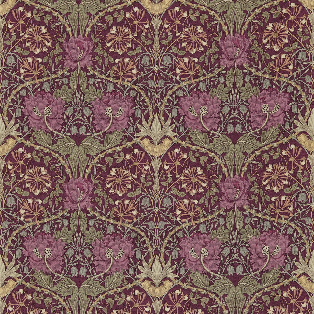 Red green floral pattern gold free wallpaper for tablet - medium preview image