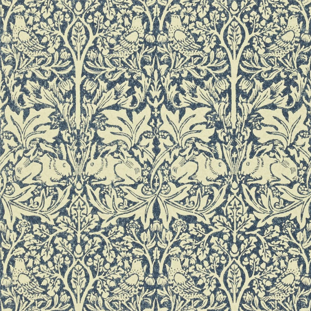 Blue white floral wallpaper design #2 free wallpaper for tablet - medium preview image