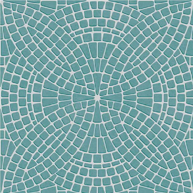 Blue white tile pattern circular free wallpaper for tablet - medium preview image