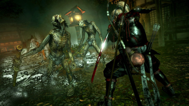 Zombies dark forest video game free wallpaper for desktop - medium preview image