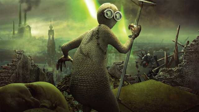 Cartoon character spear lightsaber action free wallpaper for desktop - medium preview image