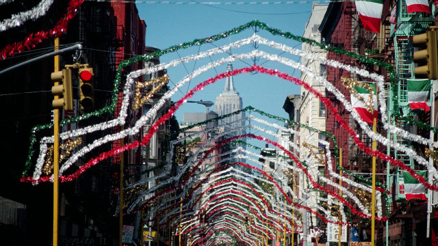 Street lights decorations building clock free wallpaper for desktop - medium preview image