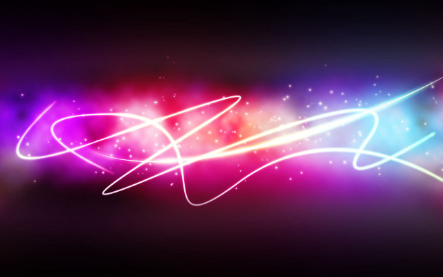 Blurry neon light black background free wallpaper for desktop - medium preview image