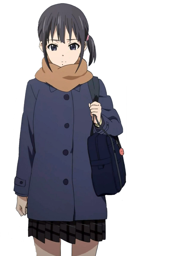 Girl backpack coat on her free wallpaper for mobile - medium preview image