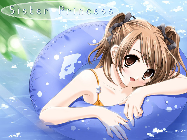 Girl bikini inflatable ball green free wallpaper for desktop - medium preview image