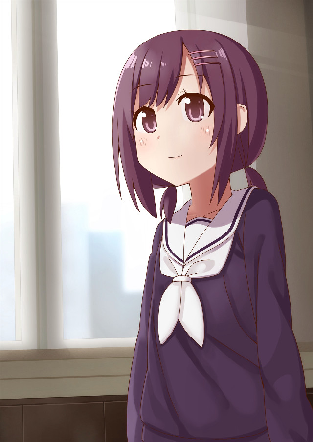 Girl purple hair bow tie #4 free wallpaper for mobile - medium preview image