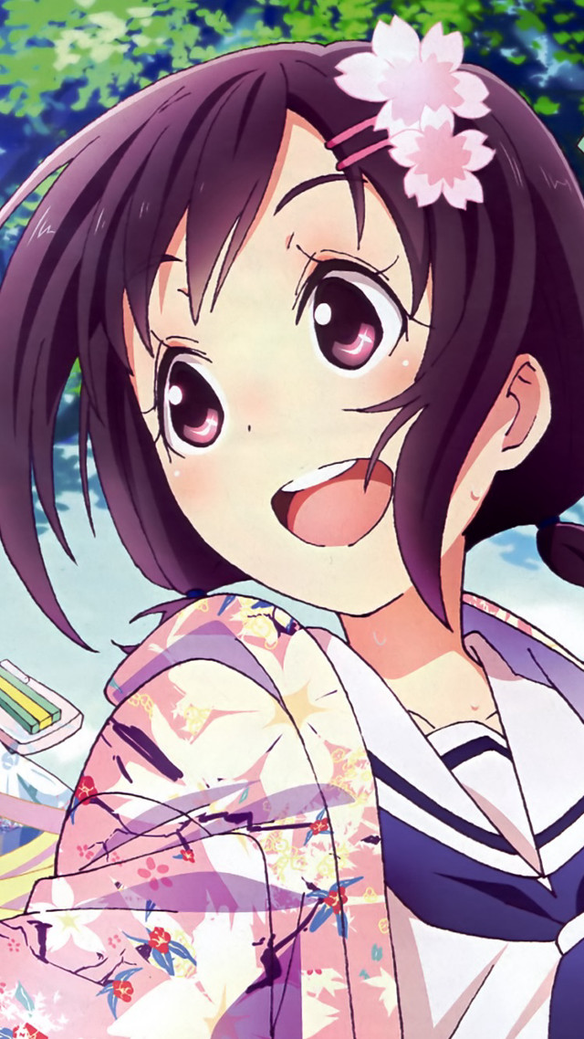 Girl flower hair flower hair free wallpaper for mobile - medium preview image