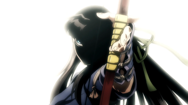 Person holding sword costume mask free wallpaper for desktop - medium preview image