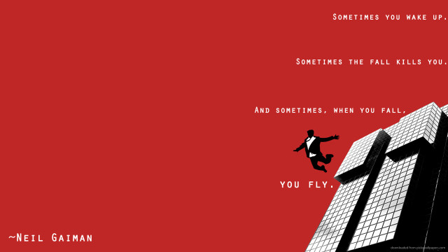 Man jumping red background neil free wallpaper for desktop - medium preview image