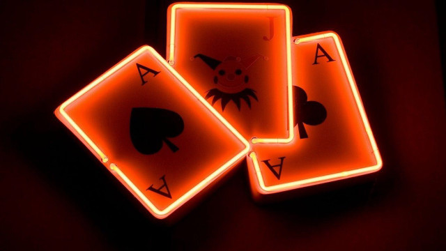 Neon playing cards jack of free wallpaper for desktop - medium preview image