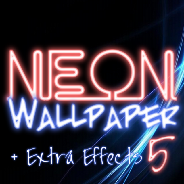 Neon text wallpaper extra effects free wallpaper for tablet - medium preview image