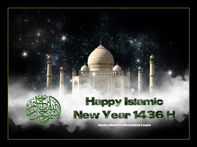 Mosque happy islamic new year free wallpaper for desktop - medium preview image