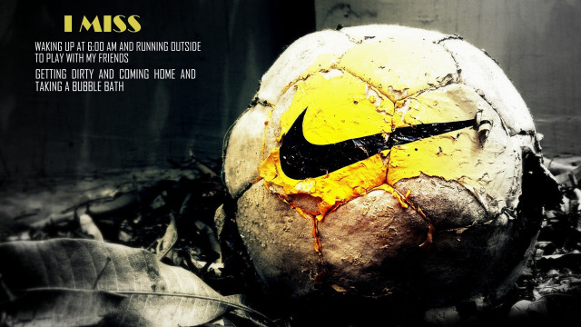 Yellow black nike ball fullmoon free wallpaper for desktop - medium preview image