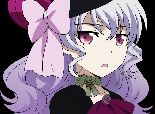 Girl long hair hat bow free wallpaper for desktop - medium preview image