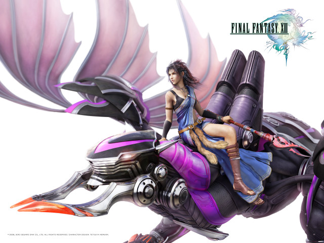 Woman riding purple motorcycle wings free wallpaper for desktop - medium preview image