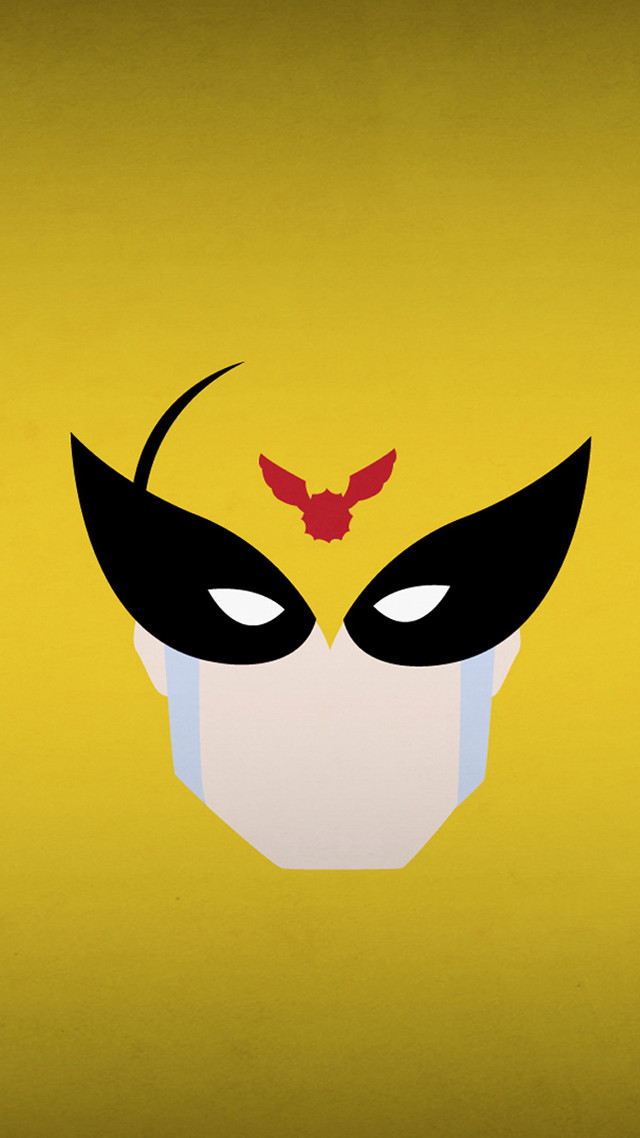 Batman mask red bird yellow free wallpaper for mobile - medium preview image