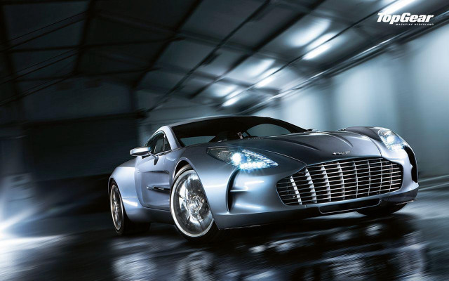 Silver sports car tunnel dark free wallpaper for desktop - medium preview image