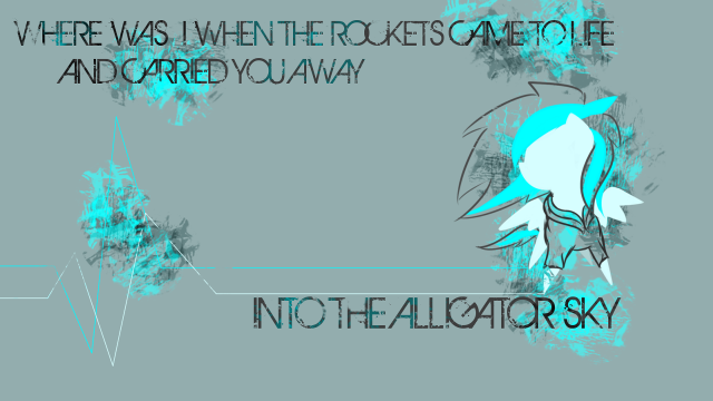 Blue white bird drawing quote free wallpaper for desktop - medium preview image