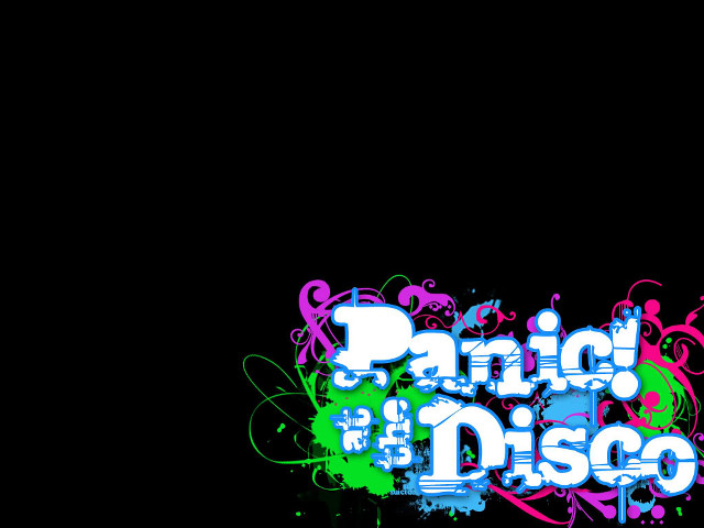 Panic is disco black background free wallpaper for desktop - medium preview image