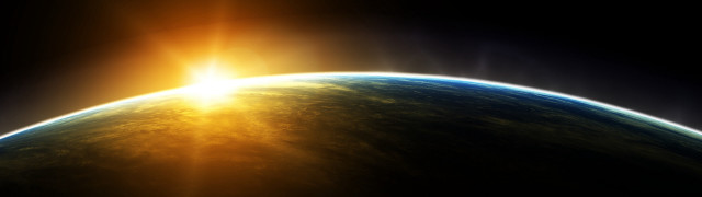 Sun earth space sunrise light free wallpaper for desktop - medium preview image