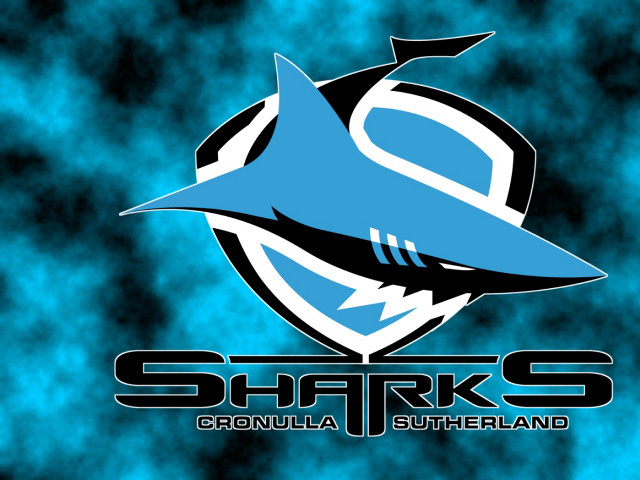 Blue shark logo sharks black free wallpaper for desktop - medium preview image