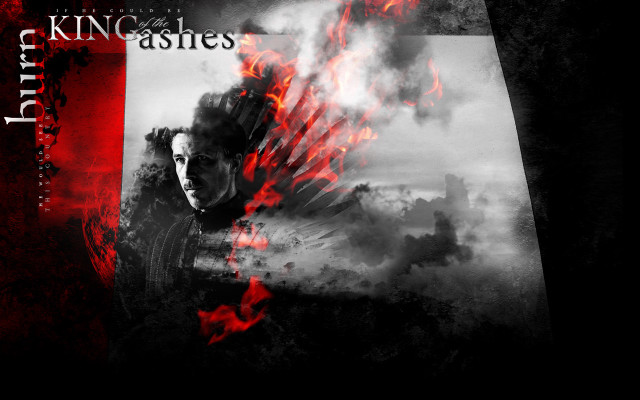 Fire embers volcano flame sword free wallpaper for desktop - medium preview image