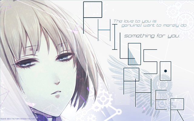 Anime character sad expression text free wallpaper for desktop - medium preview image