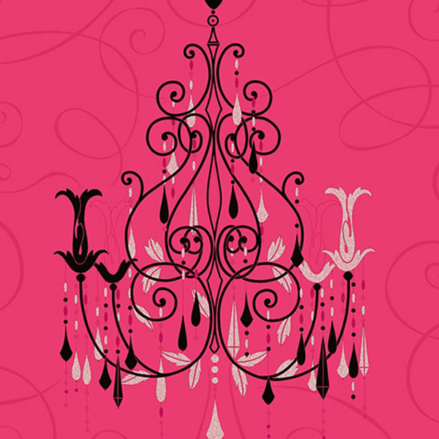 Pink chandelier black white designs #2 free wallpaper for tablet - medium preview image