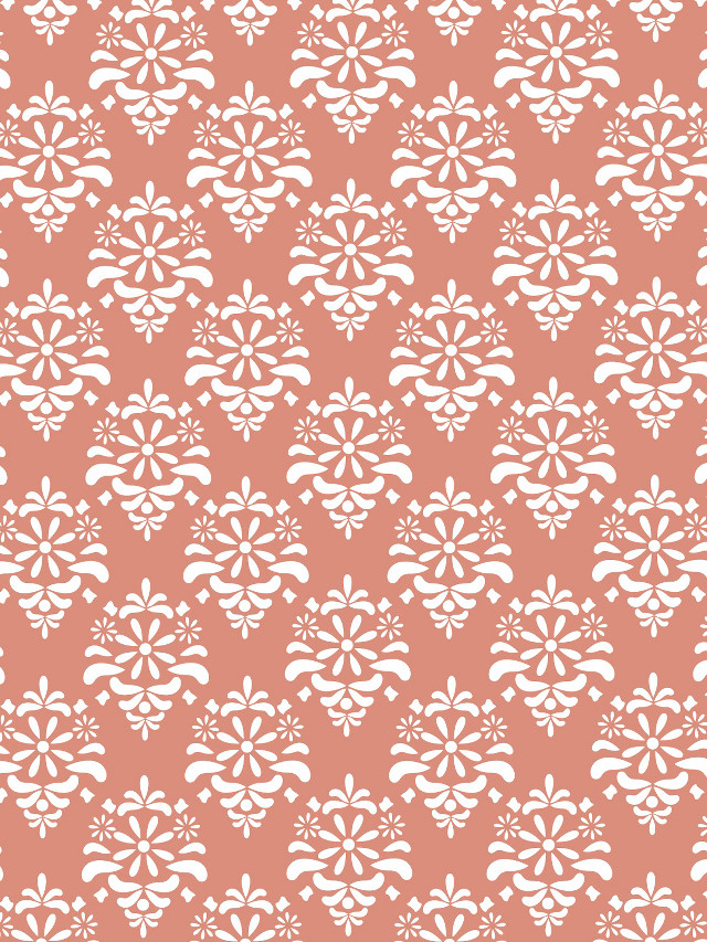 Pink white floral pattern white #2 free wallpaper for mobile - medium preview image