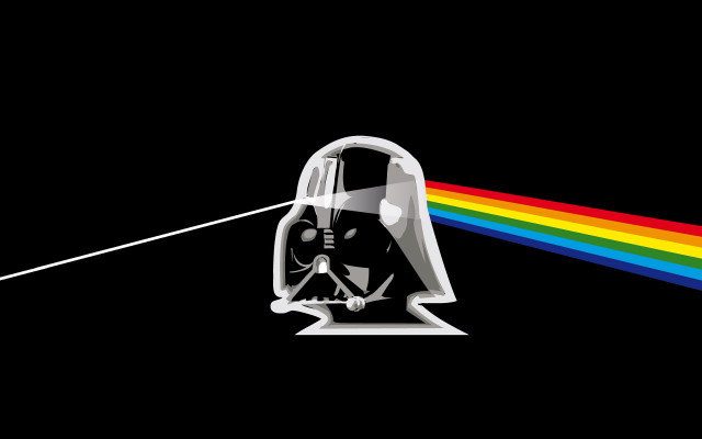 Dark side moon darth vader #2 free wallpaper for desktop - medium preview image