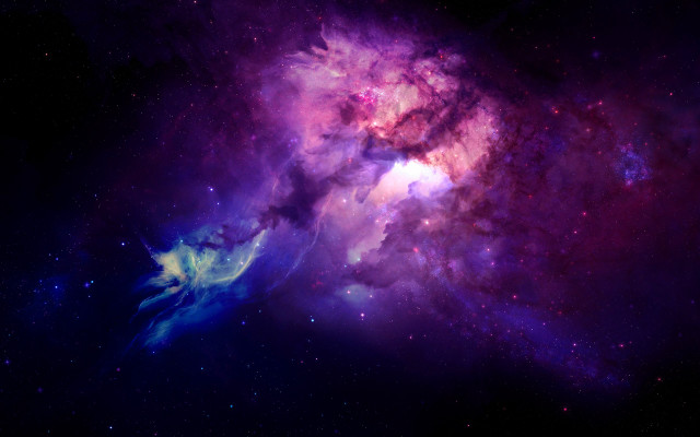 Colorful space stars purple blue #3 free wallpaper for desktop - medium preview image