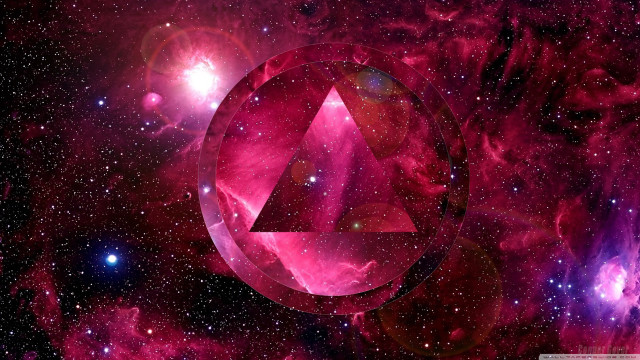 Pink object space stars planets free wallpaper for desktop - medium preview image