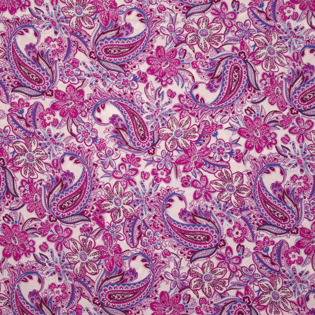 Pink purple paisley print fabric free wallpaper for tablet - medium preview image