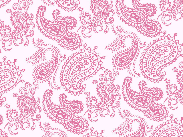 Pink paisley white background pink free wallpaper for desktop - medium preview image