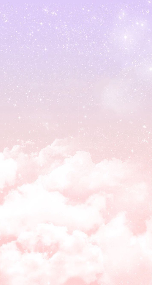 Pink purple sky stars clouds free wallpaper for mobile - medium preview image