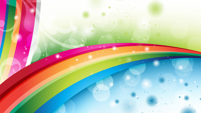 Rainbow background white stripe colorful free wallpaper for desktop - medium preview image
