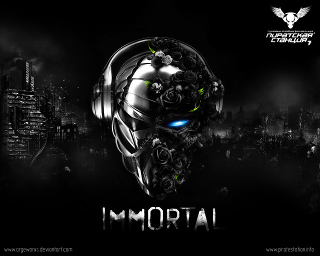 Robot headphones black white photo free wallpaper for desktop - medium preview image
