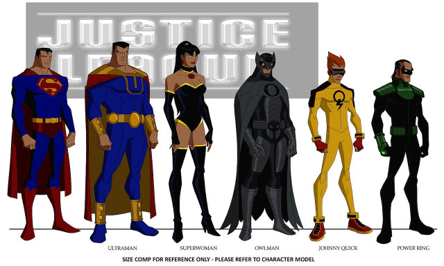 Superheroes justice sign group standing free wallpaper for desktop - medium preview image