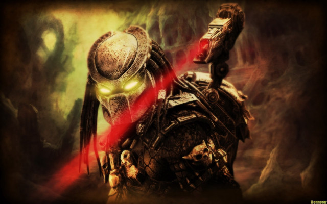 Predator red laser green light free wallpaper for desktop - medium preview image