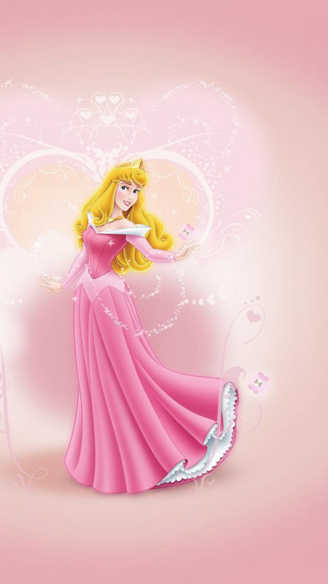 Princess pink dress food heart free wallpaper for mobile - medium preview image
