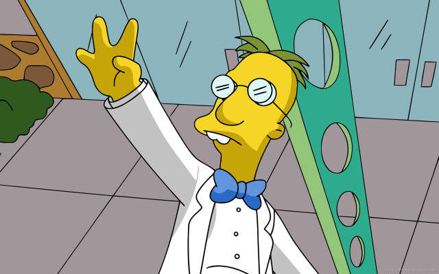 Cartoon character pointing wall clock free wallpaper for desktop - medium preview image