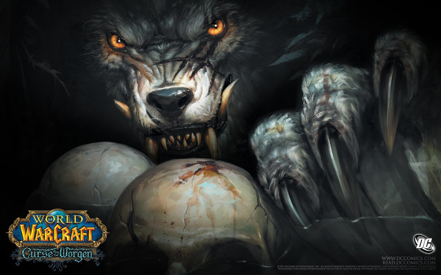 Demonic wolf large head fangs free wallpaper for desktop - medium preview image
