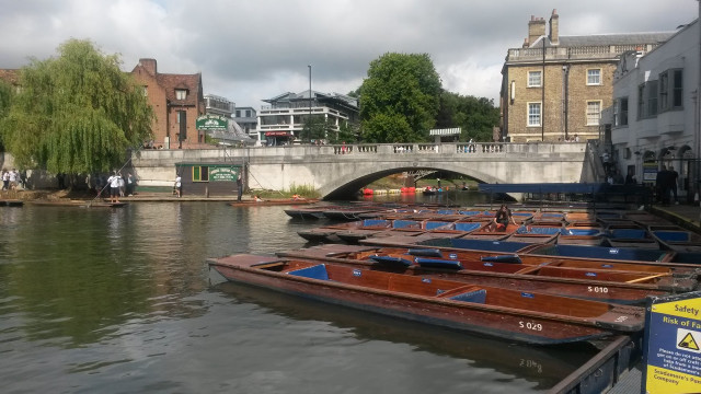 Boats water bridge buildings river free wallpaper for desktop - medium preview image