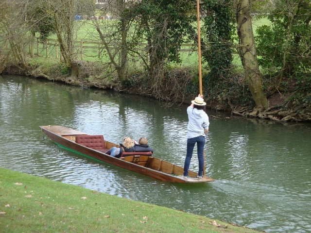 Man boat river pole air free wallpaper for desktop - medium preview image