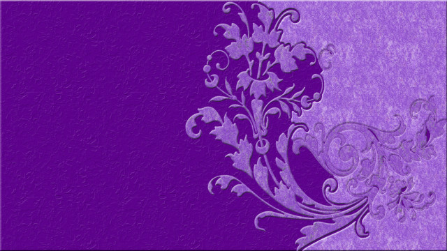 Purple background floral design black free wallpaper for desktop - medium preview image