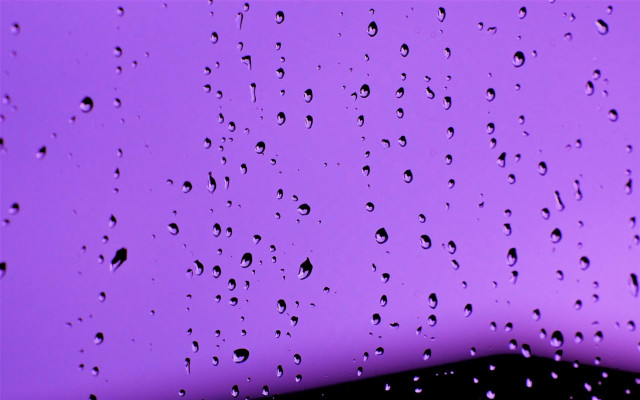 Purple background rain drops black free wallpaper for desktop - medium preview image