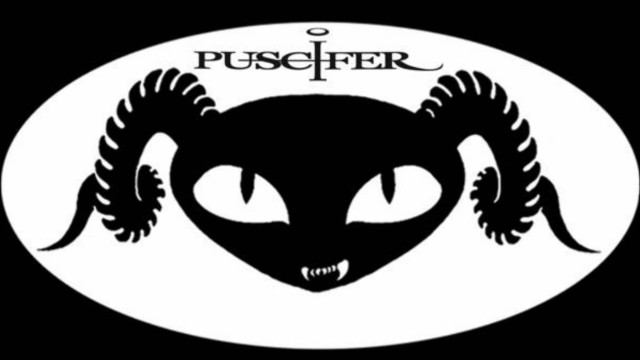 Black white demon face logo free wallpaper for desktop - medium preview image