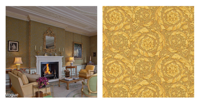 Livingroom fireplace goldwallpaper baroque bookshelf free wallpaper for desktop - medium preview image